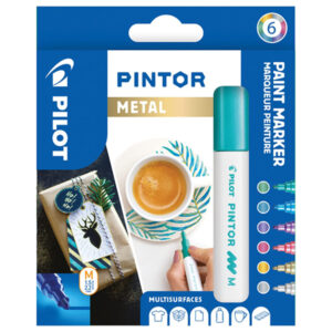 Set 6 Pilot Pintor "M" Metal