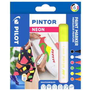 Set 6 Pilot Pintor "M" Neon