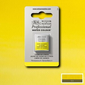 086 - Giallo cadmio limone 1/2 Godet Acquerello Professional Winsor e Newton