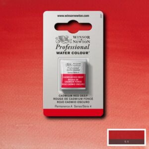 097 - Rosso di cadmio scuro 1/2 Godet Acquerello Professional Winsor e Newton