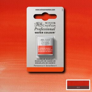 106 - Scarlatto di cadmio 1/2 Godet Acquerello Professional Winsor e Newton
