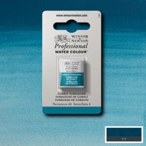 190 - Turchese di cobalto 1/2 Godet Acquerello Professional Winsor e Newton