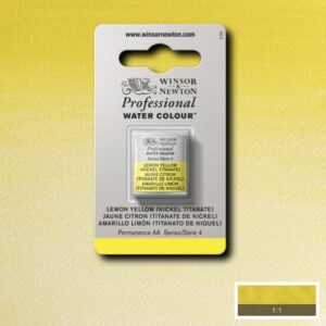 347 - Giallo limone - Nickel titanato 1/2 Godet Acquerello Professional Winsor e Newton