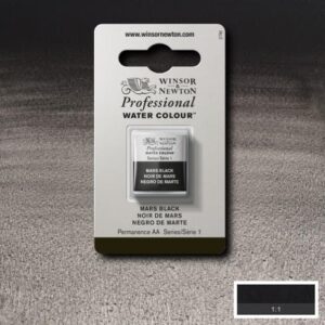 386 - Nero di marte 1/2 Godet Acquerello Professional Winsor e Newton