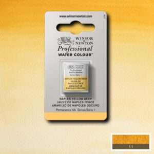 425 - Giallo di Napoli scuro 1/2 Godet Acquerello Professional Winsor e Newton