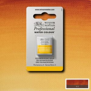 547 - Oro quinacridone 1/2 Godet Acquerello Professional Winsor e Newton