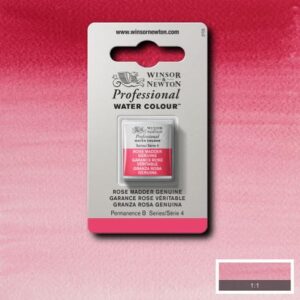 587 - Rosa di garanza naturale 1/2 Godet Acquerello Professional Winsor e Newton
