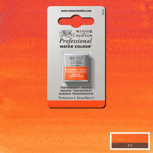 650 - Arancio traparente privo di cadmio 1/2 Godet Acquerello Professional Winsor e Newton