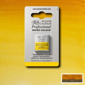 653 - Giallo trasparente 1/2 Godet Acquerello Professional Winsor e Newton