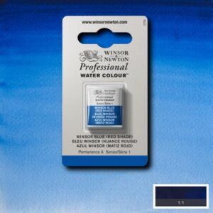 709 - Blu Winsor - Tonalità rossa 1/2 Godet Acquerello Professional Winsor e Newton