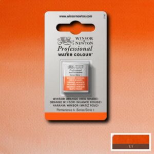 723 - Arancio Winsor - Tonalità rossa 1/2 Godet Acquerello Professional Winsor e Newton