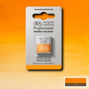 724 - Arancio Winsor 1/2 Godet Acquerello Professional Winsor e Newton