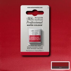 725 - Rosso Winsor scuro 1/2 Godet Acquerello Professional Winsor e Newton