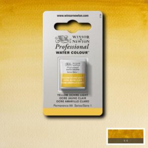 745 - Ocra giallo chiara 1/2 Godet Acquerello Professional Winsor e Newton