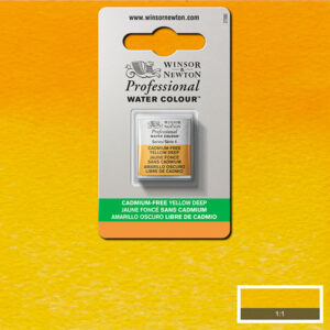891 - Giallo scuro privo di cadmio 1/2 Godet Acquerello Professional Winsor e Newton
