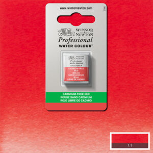 901 - Rosso privo di cadmio 1/2 Godet Acquerello Professional Winsor e Newton