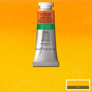 891 - Giallo scuro privo di cadmio 14 ML Acquerello Professional Winsor e Newton