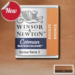 058 - Bronzo 1/2 Godet Acquerello Cotman Winsor e Newton