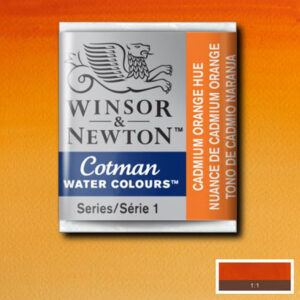 090 - Giallo di cadmio arancio imit 1/2 Godet Acquerello Cotman Winsor e Newton