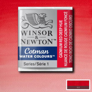 098 - Rosso di cadmio scuro imit 1/2 Godet Acquerello Cotman Winsor e Newton