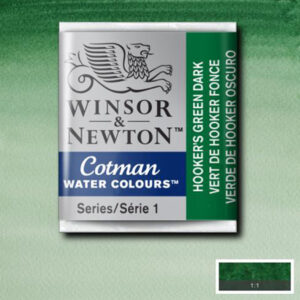 312 - Verde di Hooker scuro 1/2 Godet Acquerello Cotman Winsor e Newton