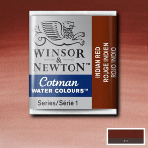 317 - Rosso indiano 1/2 Godet Acquerello Cotman Winsor e Newton