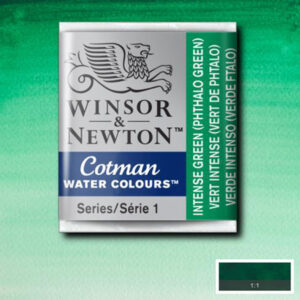 329 - Verde intenso - Verde ftalo 1/2 Godet Acquerello Cotman Winsor e Newton