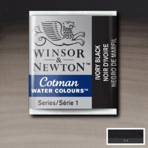 331 - Nero d'avorio 1/2 Godet Acquerello Cotman Winsor e Newton