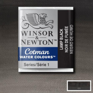 337 - Nero bugia 1/2 Godet Acquerello Cotman Winsor e Newton