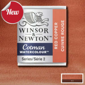 471 - Rame Rosso 1/2 Godet Acquerello Cotman Winsor e Newton