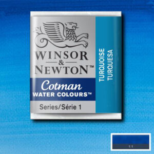 654 - Turchese 1/2 Godet Acquerello Cotman Winsor e Newton