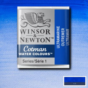 660 - Oltremare 1/2 Godet Acquerello Cotman Winsor e Newton
