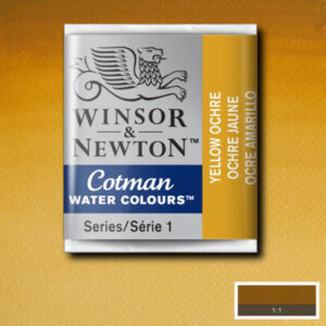 744 - Ocra giallo 1/2 Godet Acquerello Cotman Winsor e Newton