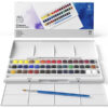 Confezione in Plastica Cotman Acquerelli Set Studio 45 Mezzi Godet Winsor e Newton