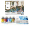 Set Cotman Acquerelli Tate Collection 12 Tubi da 8 ML + Blocco + Pennello Winsor e Newton