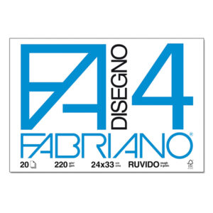 Album F4 - 24 x 33 Ruvido, 20 Fogli, 200 gr. Fabriano