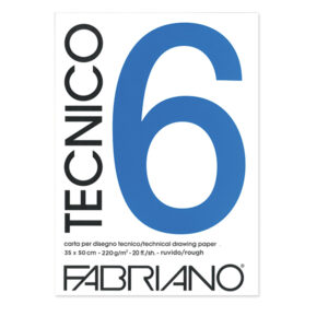 Album Tecnico 6 - 35 x 50 Ruvido, 20 Fogli, 220 gr. Fabriano