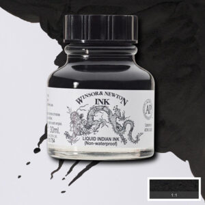 754 - Nero Indiano 30 ML Inchiostro di China Winsor e Newton
