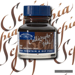 609 - Seppia 30 ML Inchiostro Calligrafico Winsor e Newton