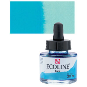 522 - Blu Turchese Acquarello 30 ML Acquarelli Liquidi Ecoline Talens
