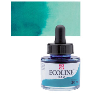 640 - Verde Bluastro Acquarello 30 ML Acquarelli Liquidi Ecoline Talens
