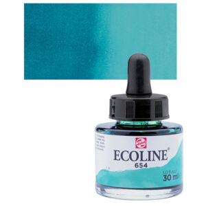 654 - Verde Pino Acquarello 30 ML Acquarelli Liquidi Ecoline Talens