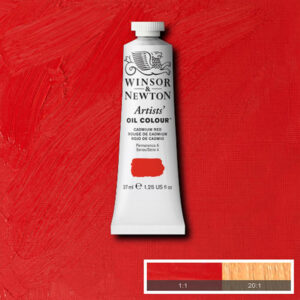 W019 - 094 - Rosso di cadmio 37 ML Olio Winsor e Newton Artist