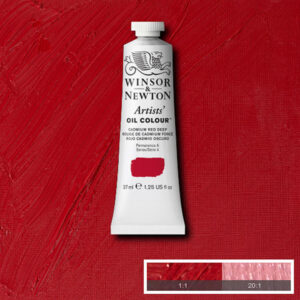 W021 - 097 - Rosso di cadmio scuro 37 ML Olio Winsor e Newton Artist