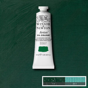 W061 - 147 - Verde di cromo scuro imit. 37 ML Olio Winsor e Newton Artist