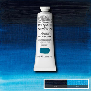 W047 - 526 - Turchese ftalo 37 ML Olio Winsor e Newton Artist