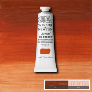 W086 - 647 - Rosso trasparente ocra 37 ML Olio Winsor e Newton Artist