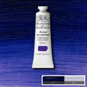 W051 - 672 - Viola oltremare 37 ML Olio Winsor e Newton Artist