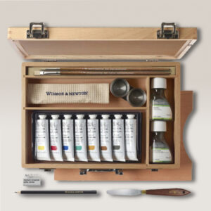 Cassetta Legno più Ausiliari e Accessori Olio Extra Fine Artists Winsor e Newton