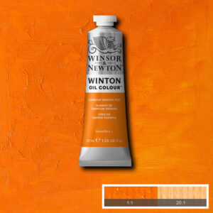 W007 - 090 - Giallo di cadmio arancio imit 37 ML Olio Winton Winsor e Newton
